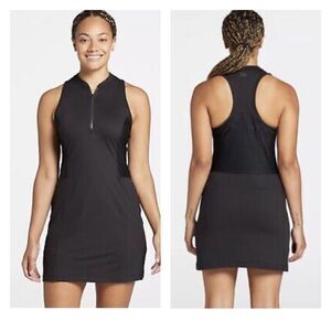 NWT CALIA by Carrie Underwood Perforated Sleeveless Golf Dress Black XS